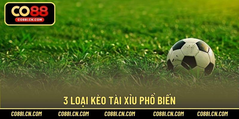3 loại kèo tài xỉu phổ biến