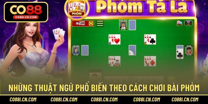 Những thuật ngữ phổ biến theo cách chơi bài phỏm
